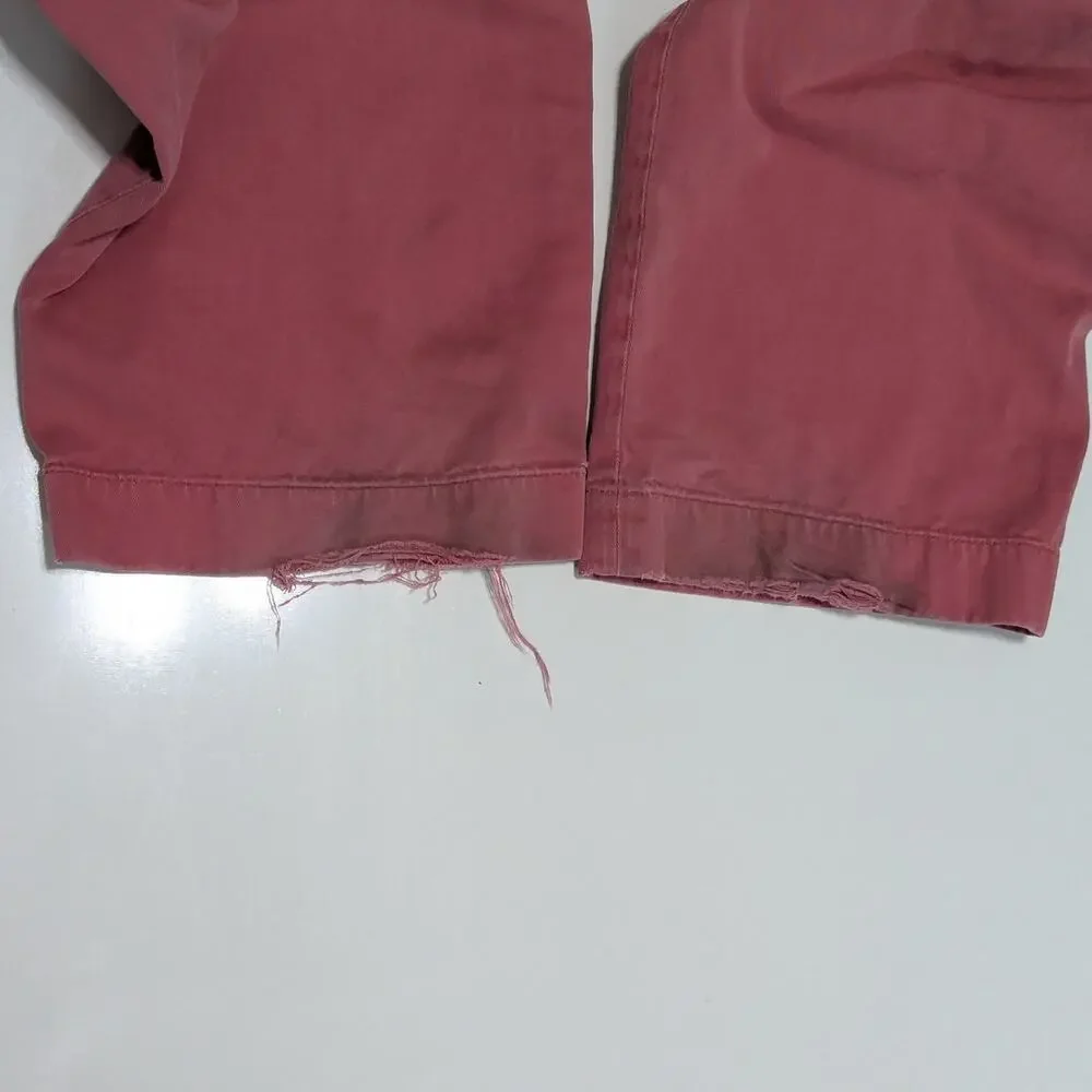 J Crew 484 Sun Faded Chino Pants Red Slim Fit Mens 38 Preppy School Workwear